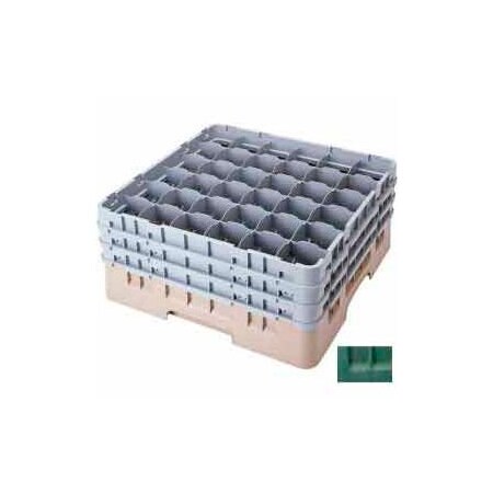 Cambro Cambro - Camrack Glass Rack 36 Compartments 6-7/8" Max. Height Sherwood Green NSF 36S638119